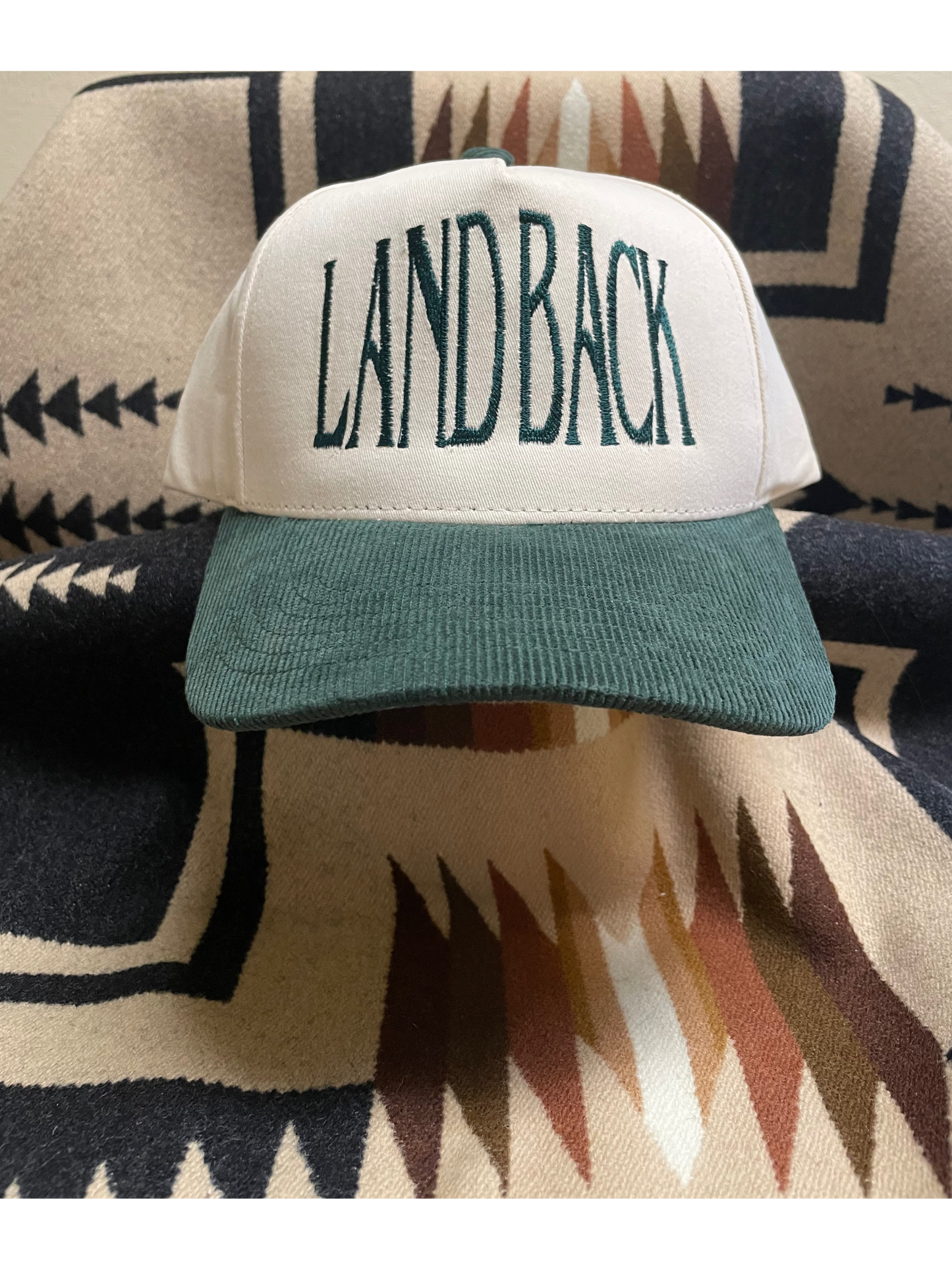 Land Back Green Snapback