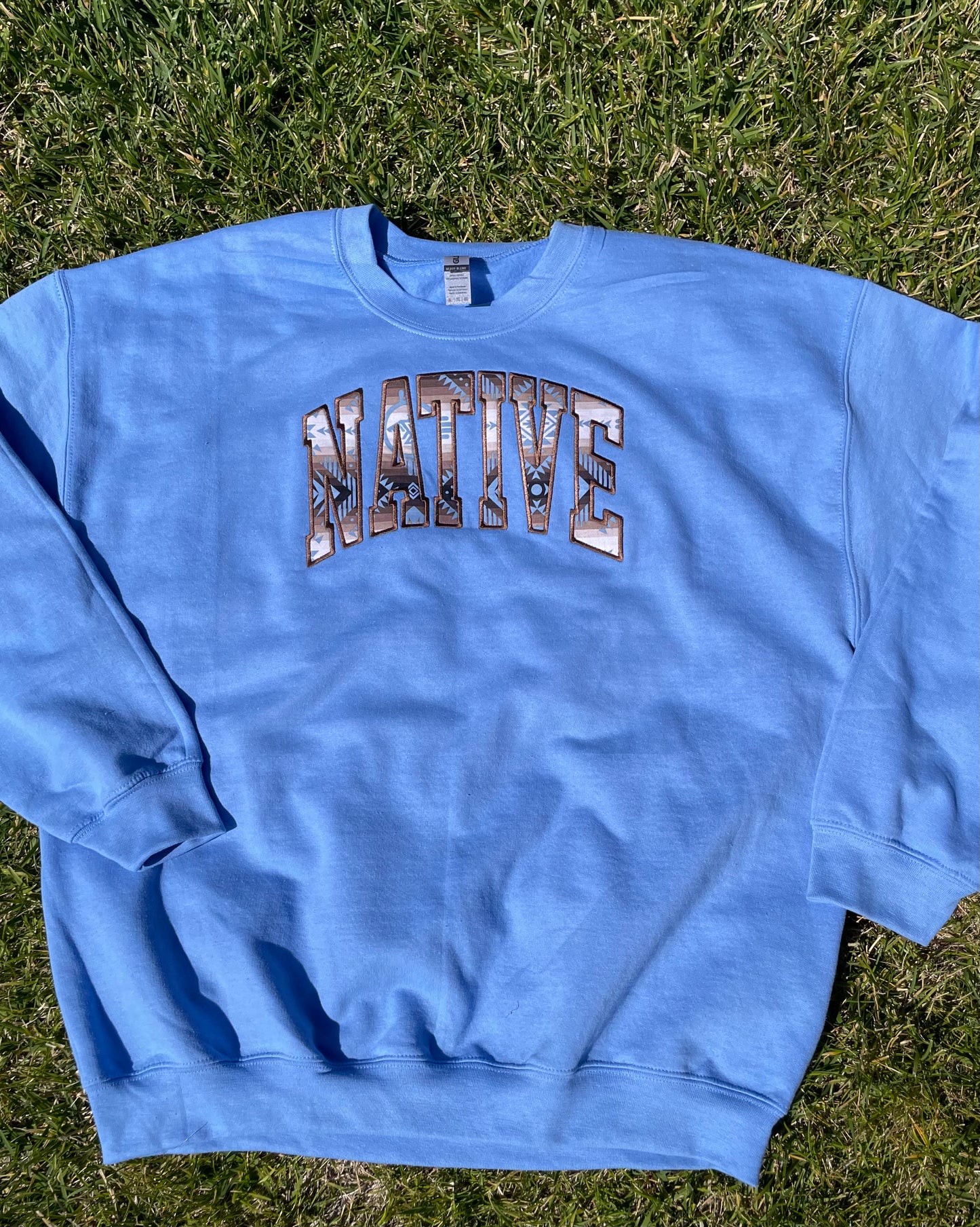 NATIVE College Crewneck Light Blue