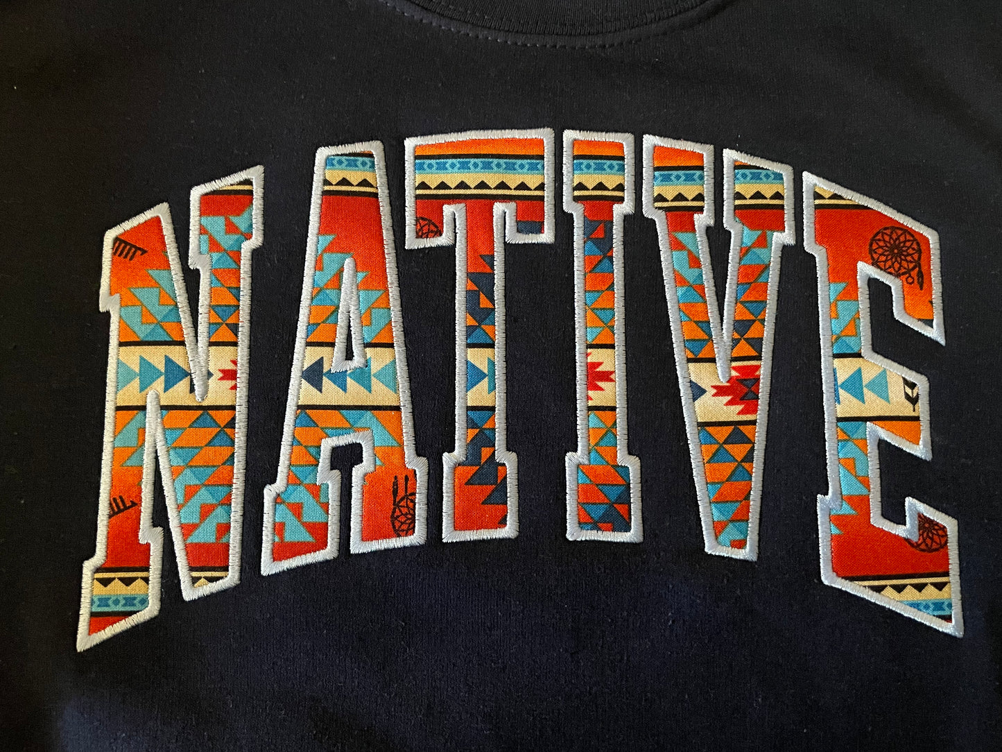 NATIVE College Crewneck Navy Blue