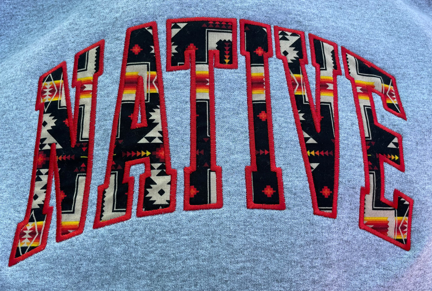 NATIVE College Crew Neck Gray